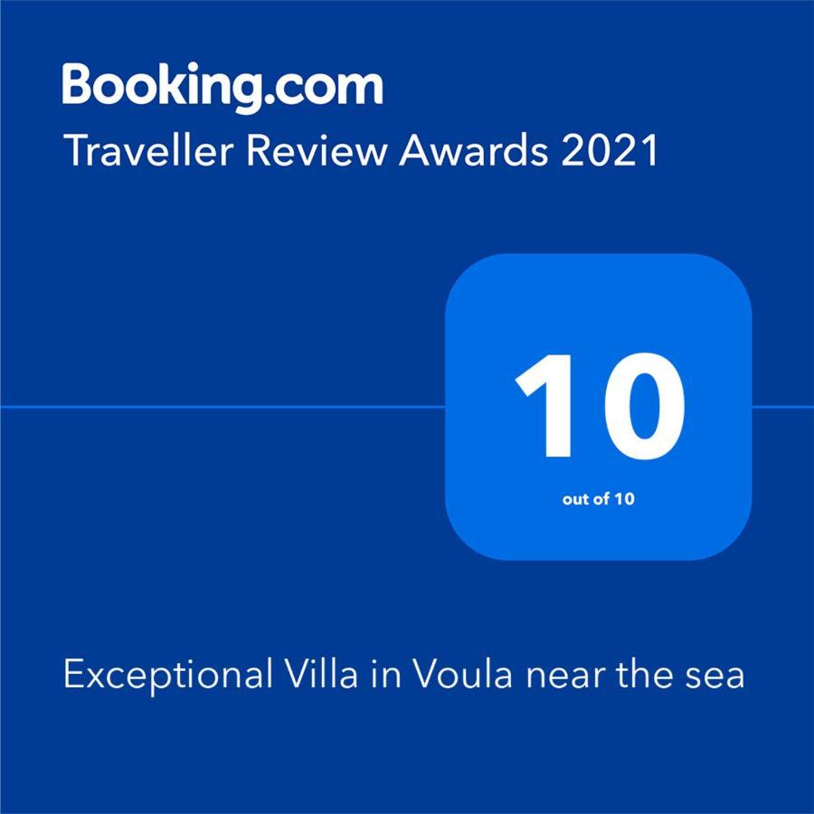 Exceptional Villa In Voula Near The Sea Athena Bagian luar foto